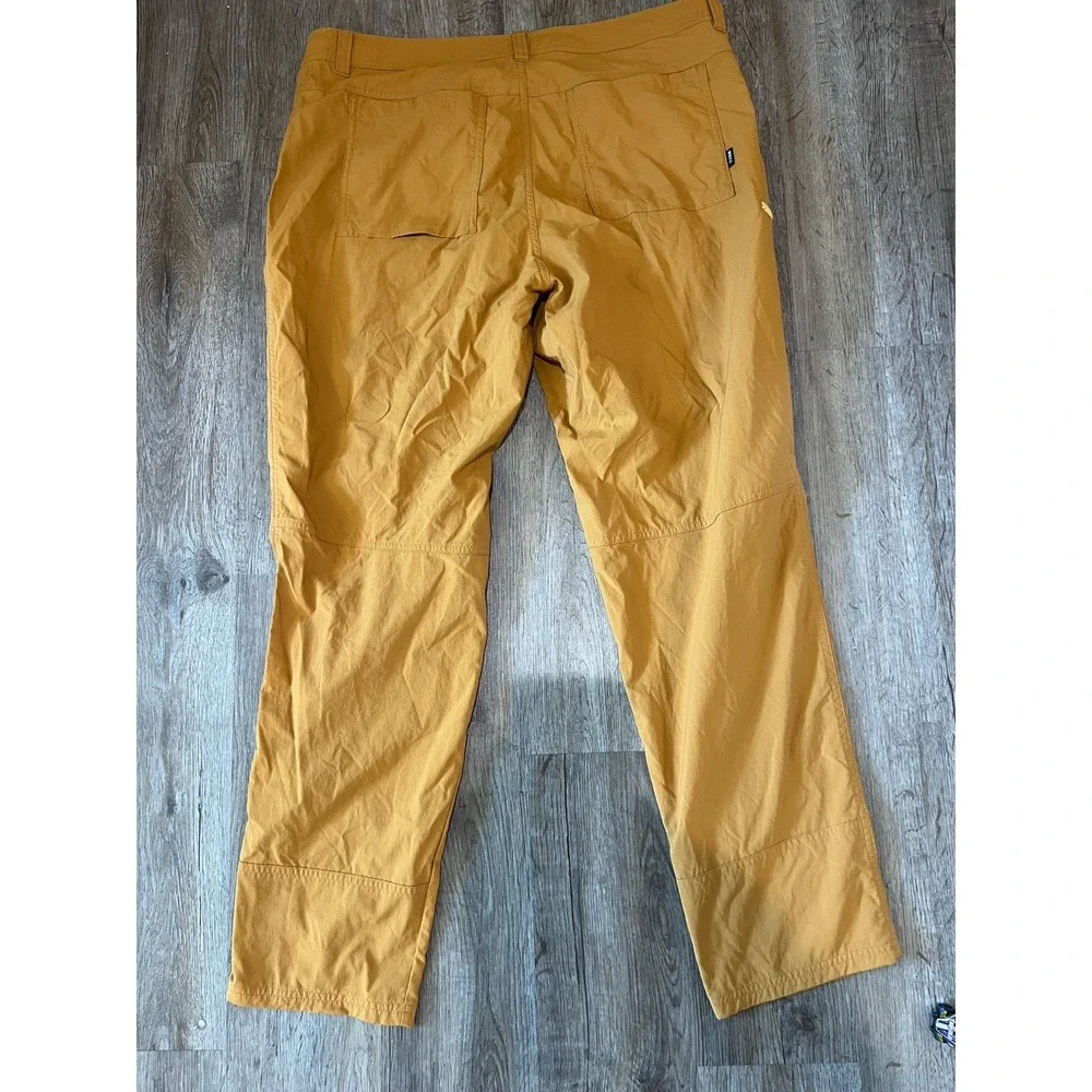 REI Co-op Trailmade Pants Mens 38x30 Brown Tan Hiking Outdoor Nylon Stretch